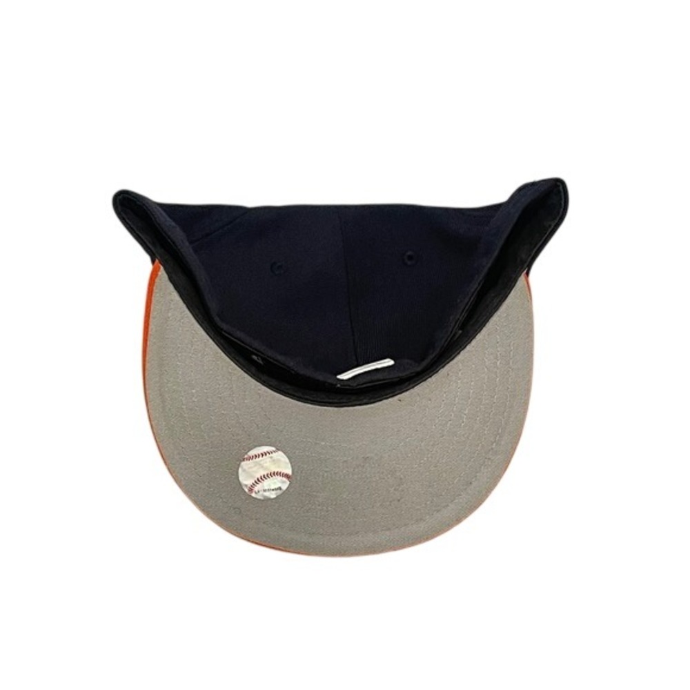 New Era 59FIFTY Toronto Blue Jays Fitted Hat Navy Orange Size 8 MLB Cap - Picture 3 of 4